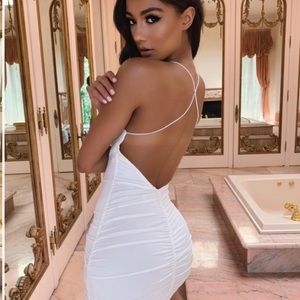 *SOLD* Tiger Mist Tight White Dress